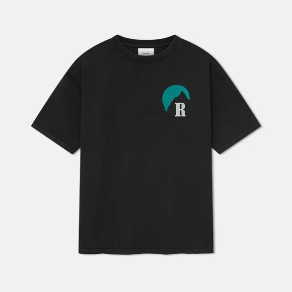 RHUDE Men's Moonlight Tee Size M In Vintage Black/Green - Picture 1 of 6